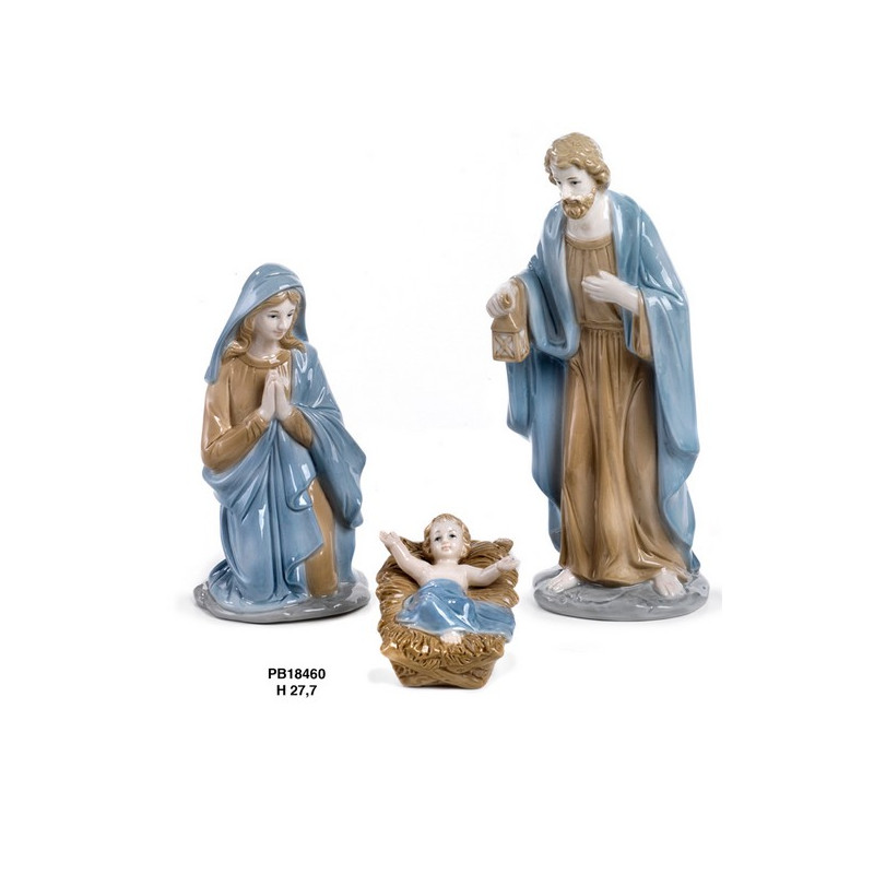 SET NATIVITA' 27.7 CM. 3 SOG. PORCELLANA