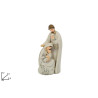 NATIVITA RESINA 12CM ABITI TIPO JUTA BIANCO ART.63021-3(BV723113/W)