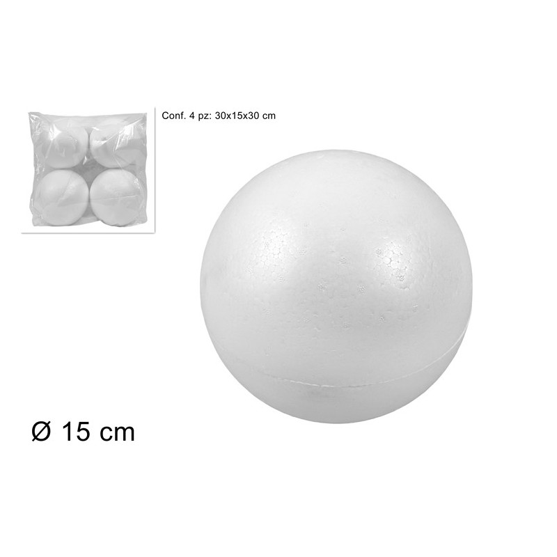 PALLE POLISTIROLO 15CM 4PZ