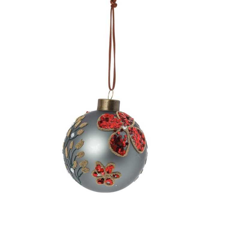 SFERA VETRO X ALBERO RED MM.80